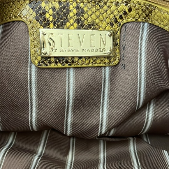 Steve Madden Python-Style Bag | Gold - Picture 8 of 12